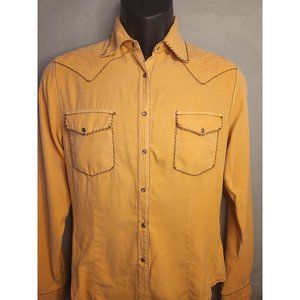 Ryan Michael Western Style  Pearl Snap Longsleeve Shirt XS USED